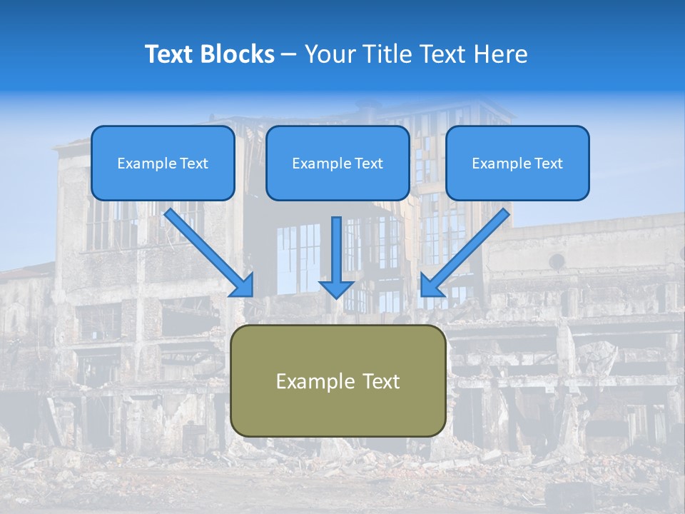Building Disaster Dust PowerPoint Template