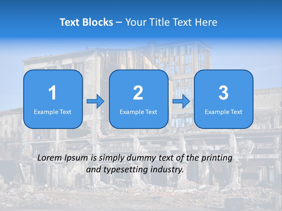 Building Disaster Dust PowerPoint Template