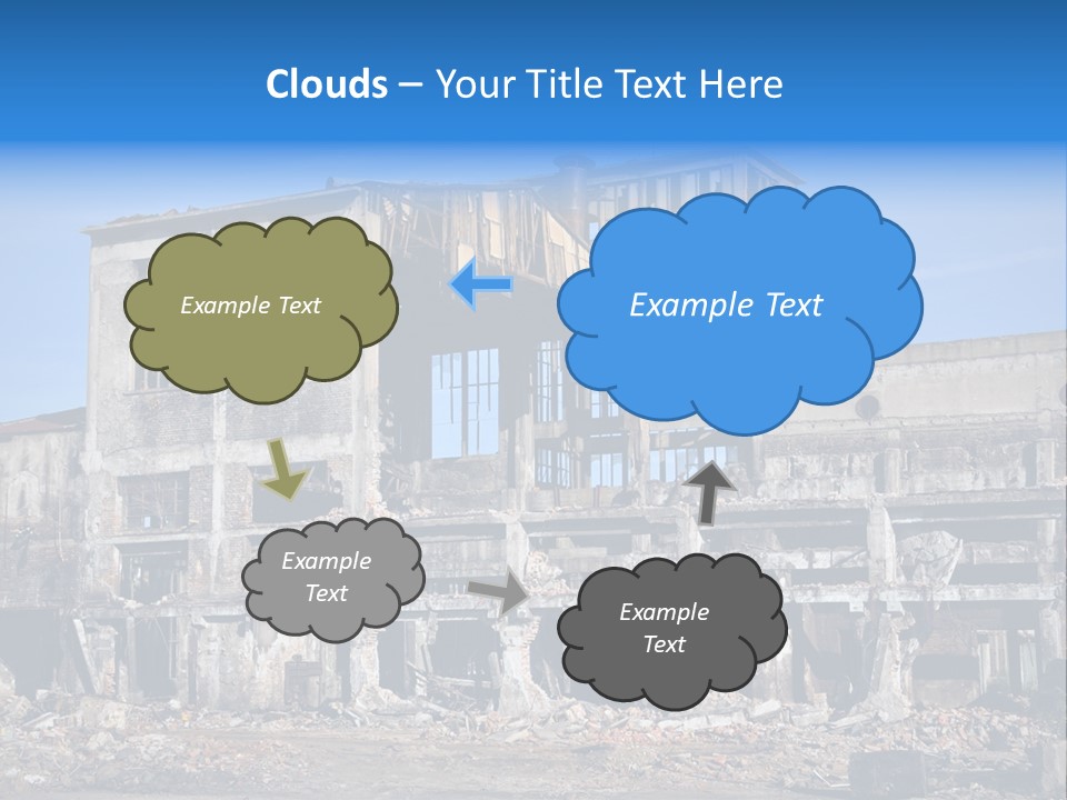 Building Disaster Dust PowerPoint Template