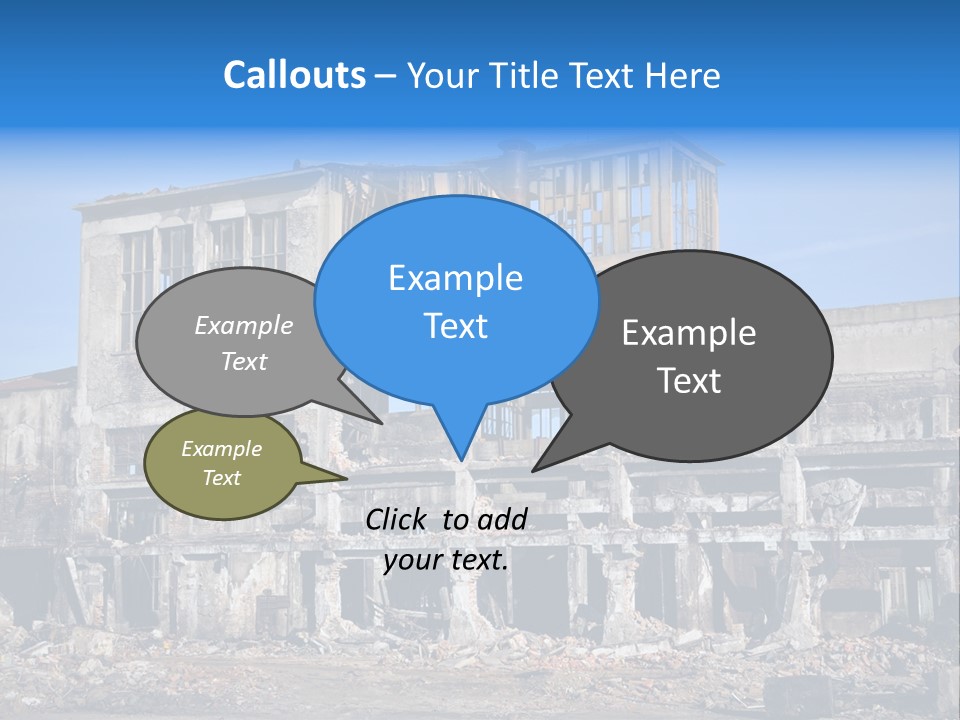 Building Disaster Dust PowerPoint Template