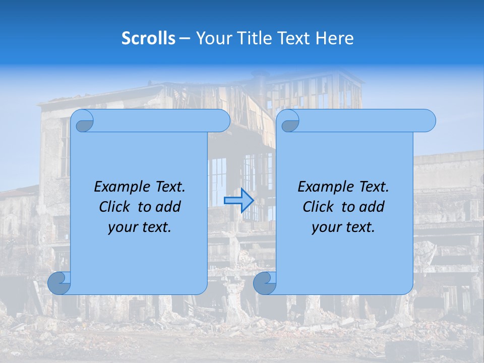 Building Disaster Dust PowerPoint Template