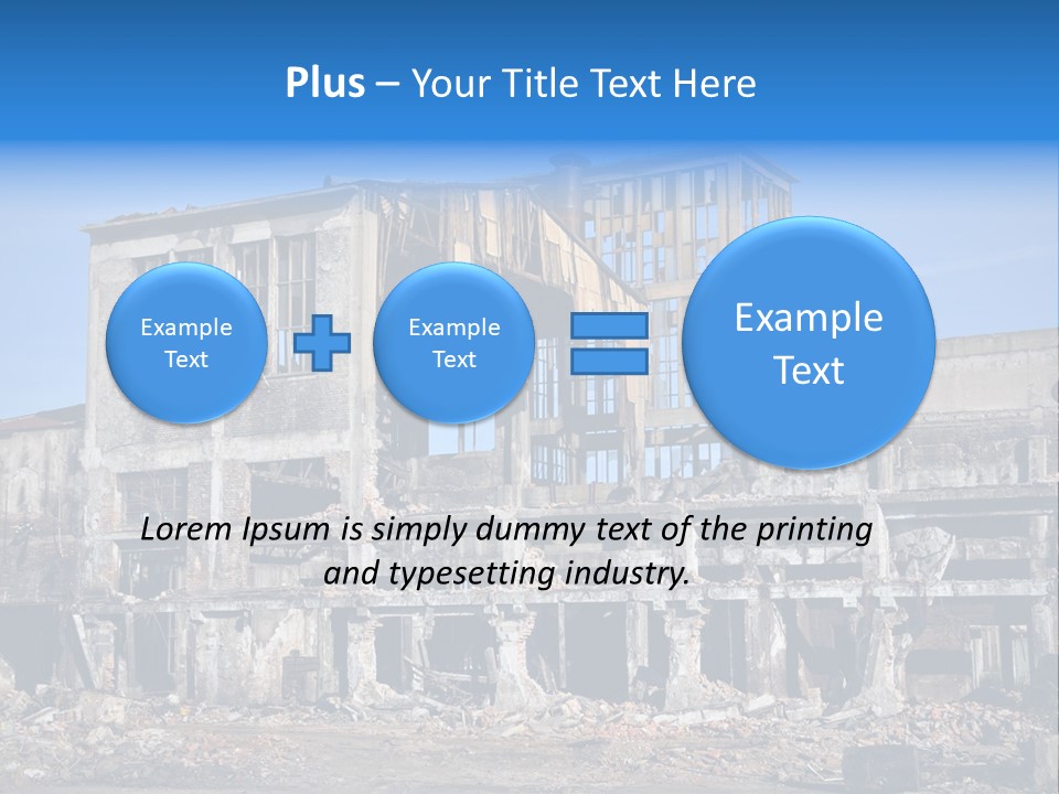 Building Disaster Dust PowerPoint Template