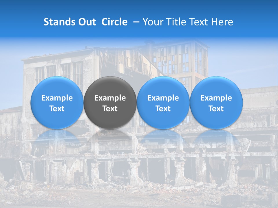 Building Disaster Dust PowerPoint Template