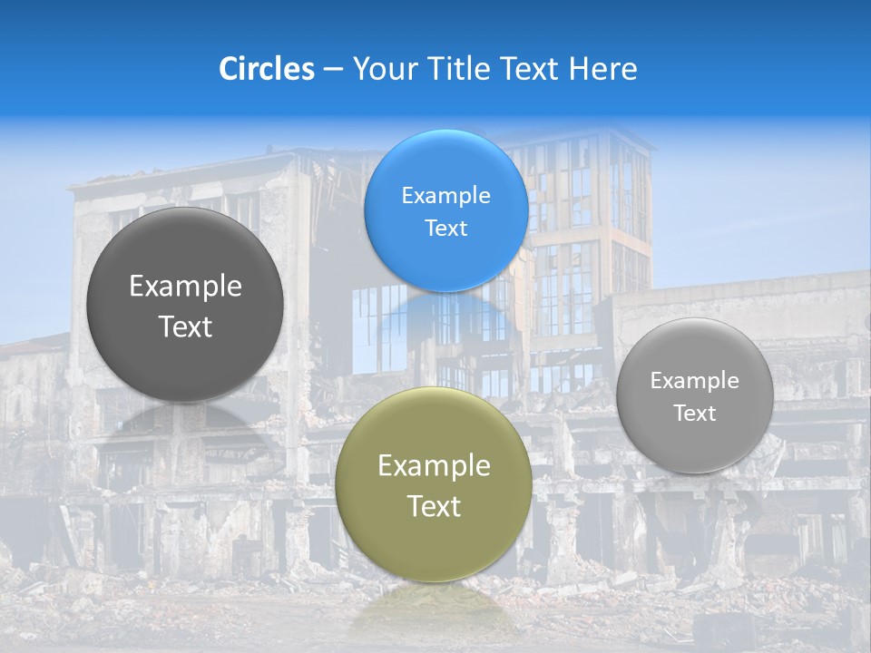 Building Disaster Dust PowerPoint Template
