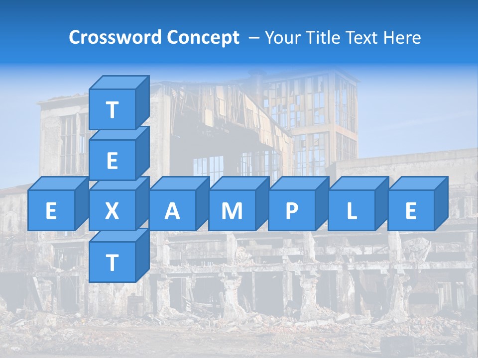 Building Disaster Dust PowerPoint Template