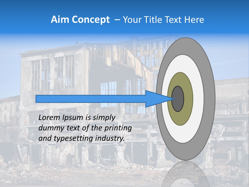 Building Disaster Dust PowerPoint Template