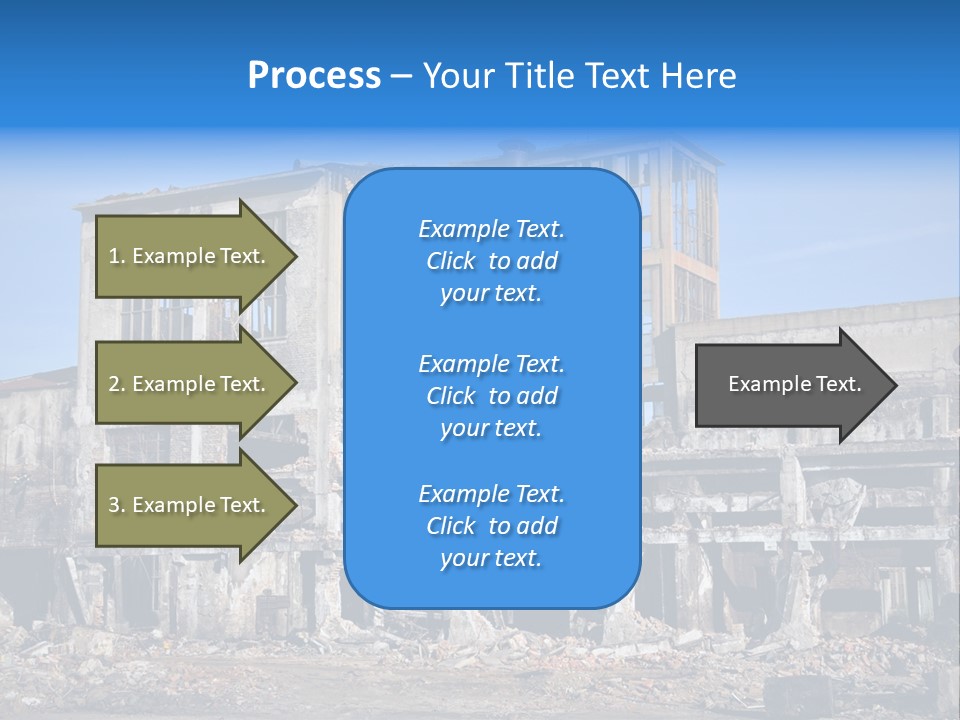 Building Disaster Dust PowerPoint Template