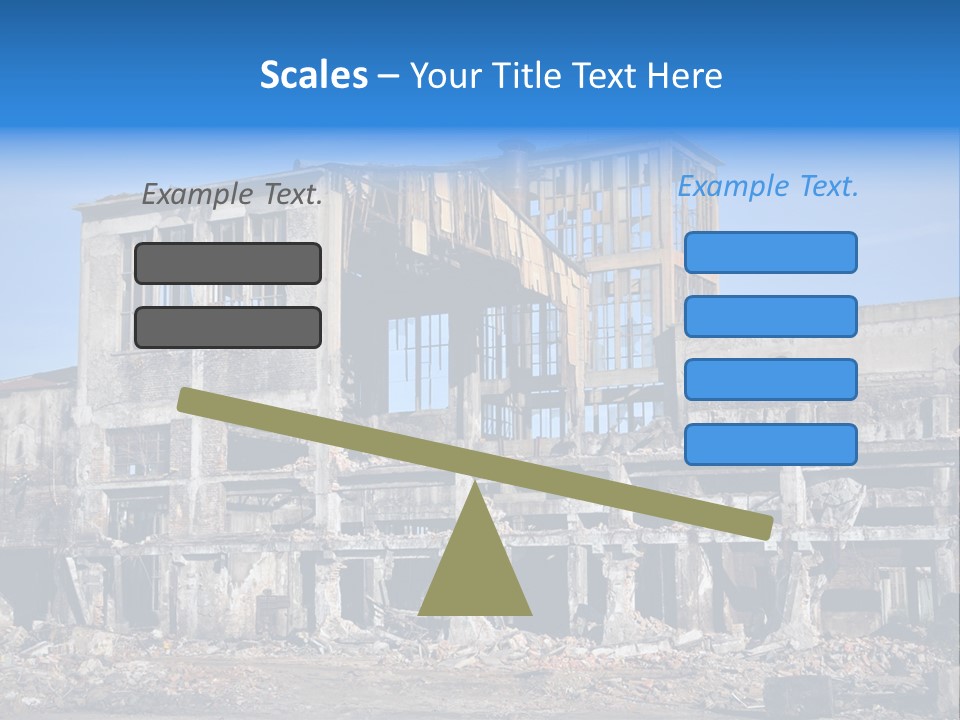 Building Disaster Dust PowerPoint Template