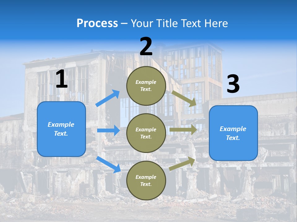 Building Disaster Dust PowerPoint Template