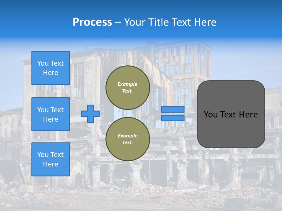 Building Disaster Dust PowerPoint Template