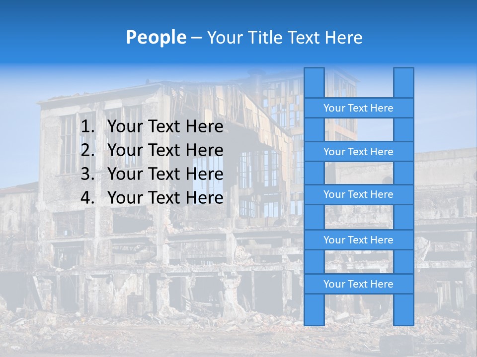 Building Disaster Dust PowerPoint Template