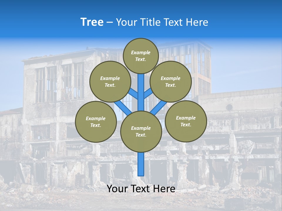 Building Disaster Dust PowerPoint Template