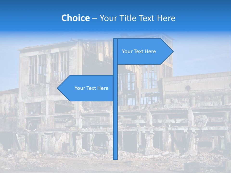 Building Disaster Dust PowerPoint Template