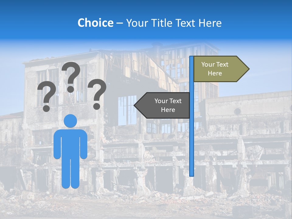 Building Disaster Dust PowerPoint Template
