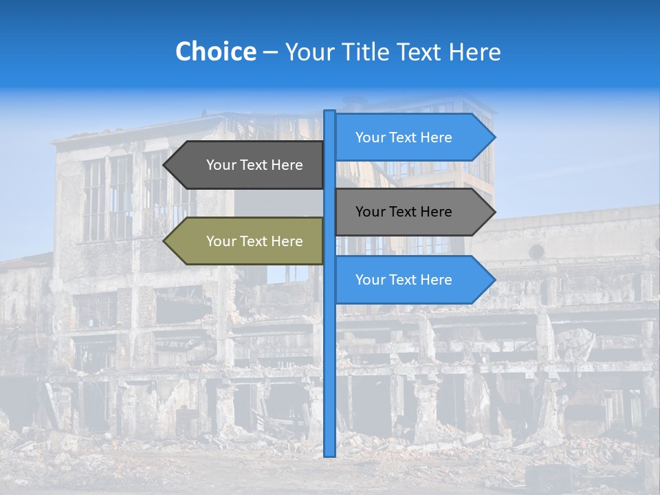 Building Disaster Dust PowerPoint Template