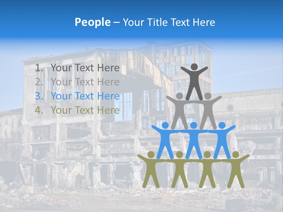 Building Disaster Dust PowerPoint Template