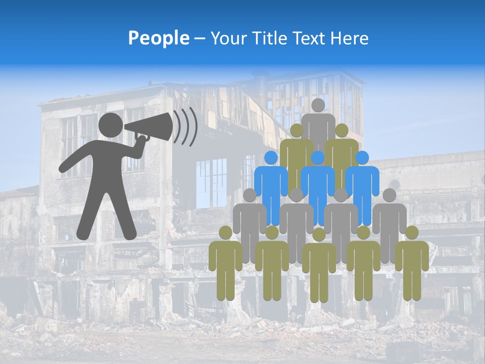 Building Disaster Dust PowerPoint Template