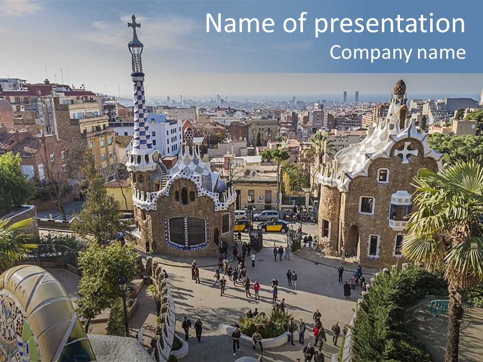 Gaudi Park Art PowerPoint Template