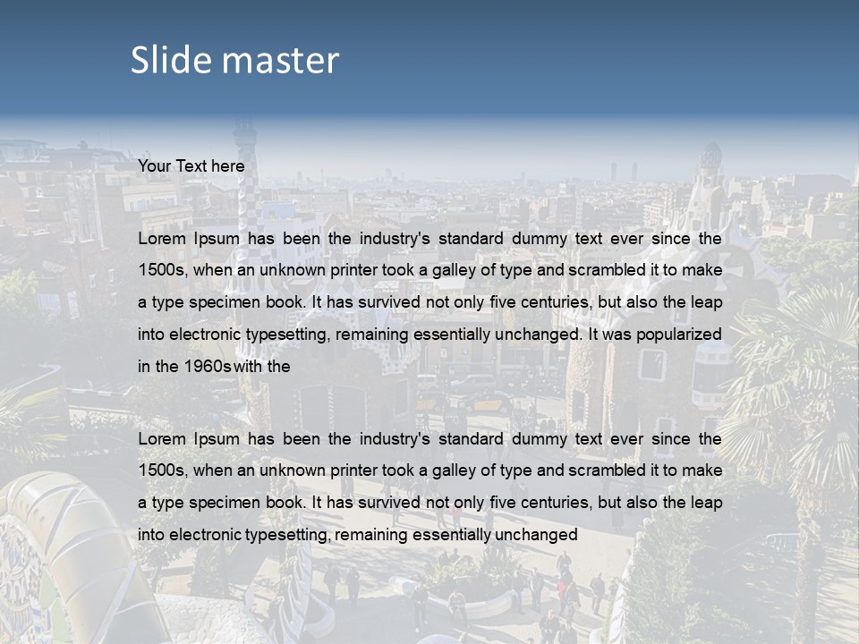 Gaudi Park Art PowerPoint Template
