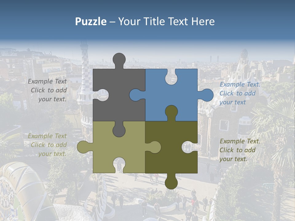 Gaudi Park Art PowerPoint Template
