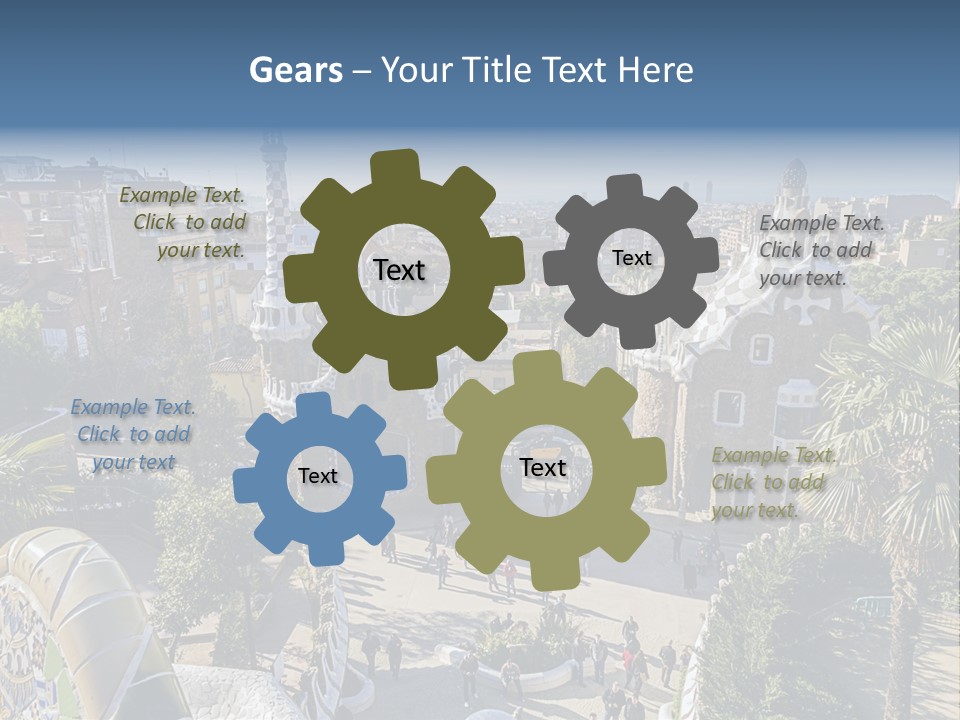 Gaudi Park Art PowerPoint Template