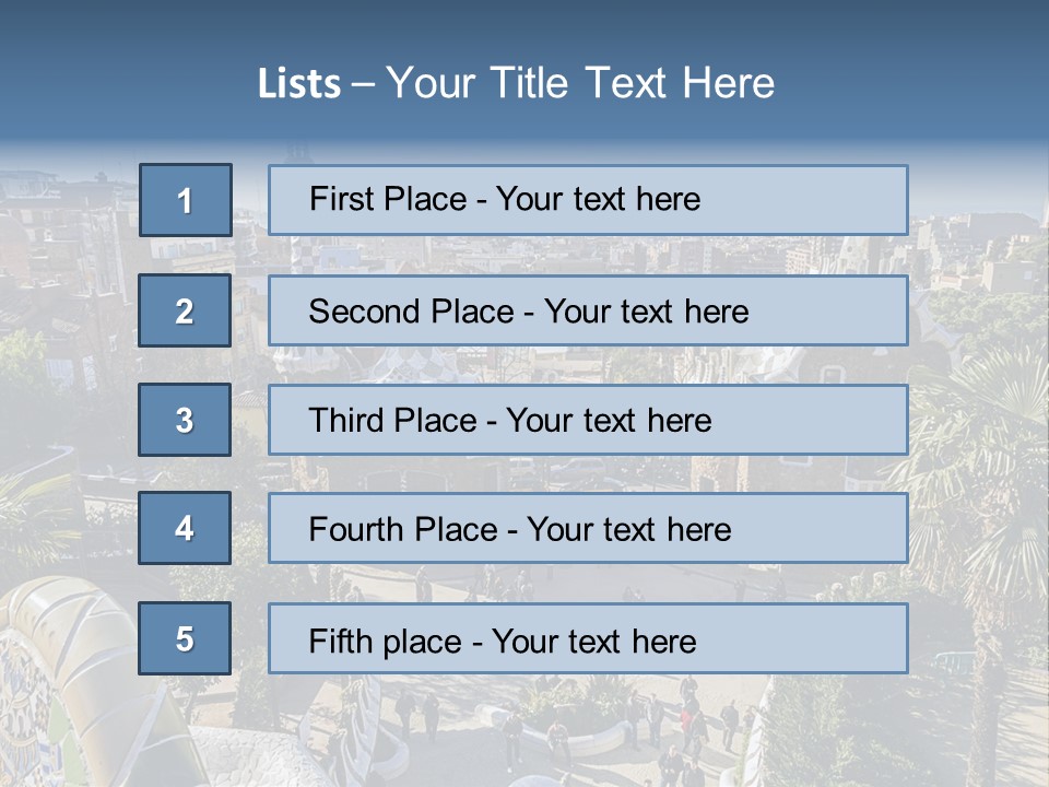 Gaudi Park Art PowerPoint Template