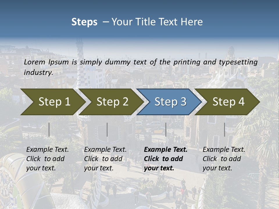 Gaudi Park Art PowerPoint Template