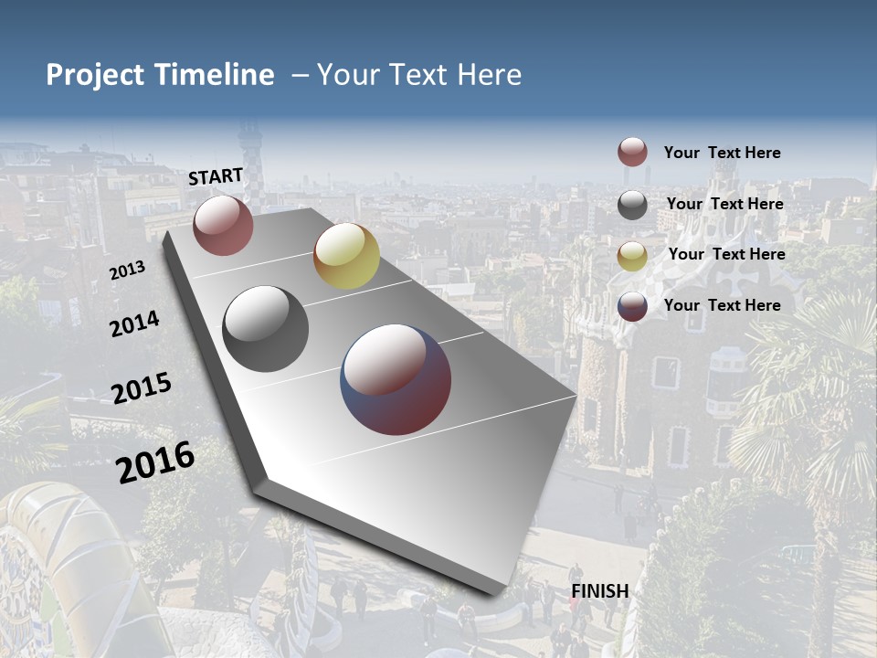 Gaudi Park Art PowerPoint Template