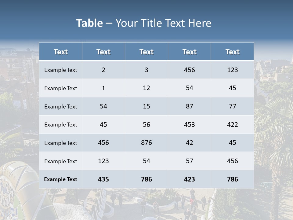 Gaudi Park Art PowerPoint Template