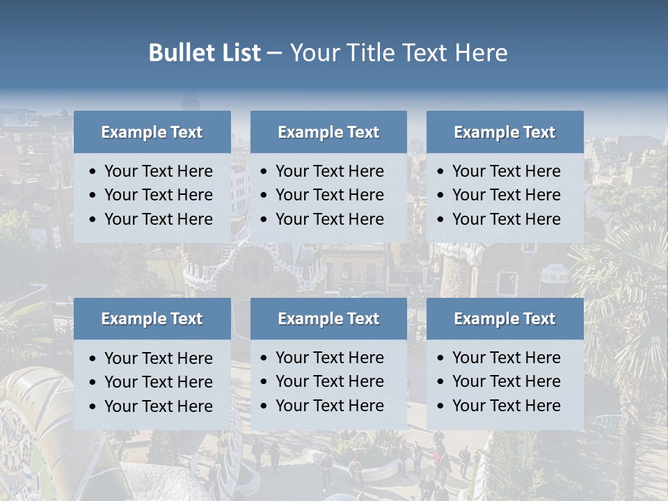 Gaudi Park Art PowerPoint Template