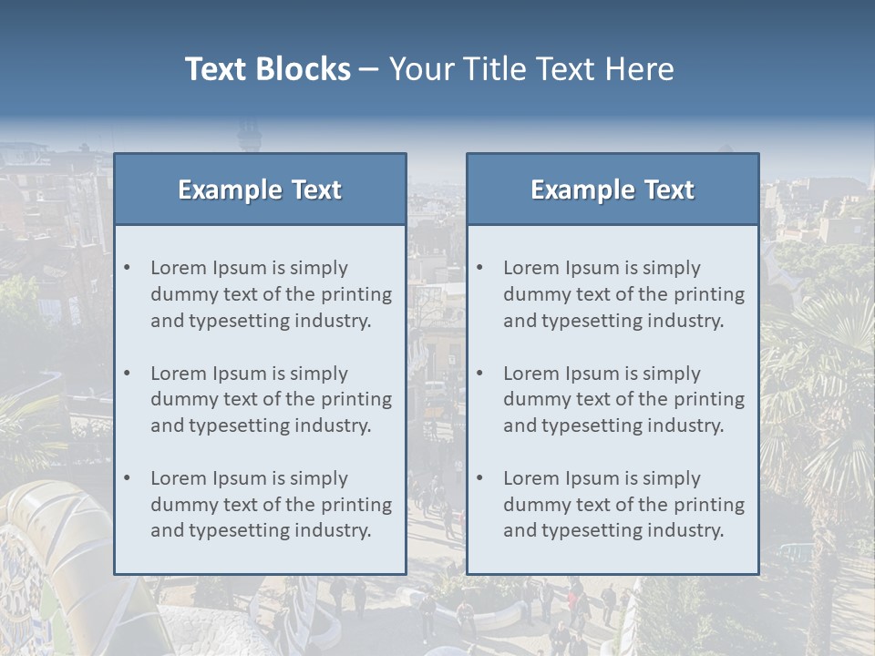Gaudi Park Art PowerPoint Template