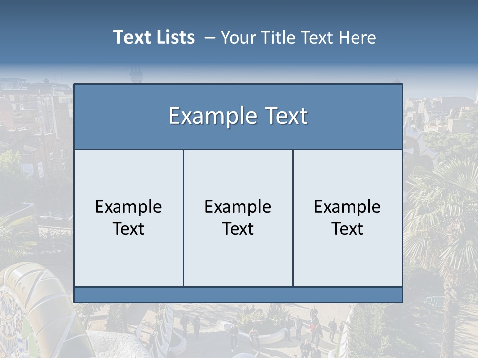 Gaudi Park Art PowerPoint Template