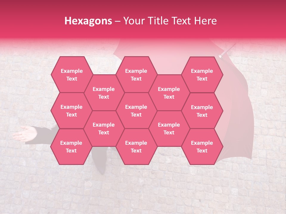 Caucasian Female Walking PowerPoint Template