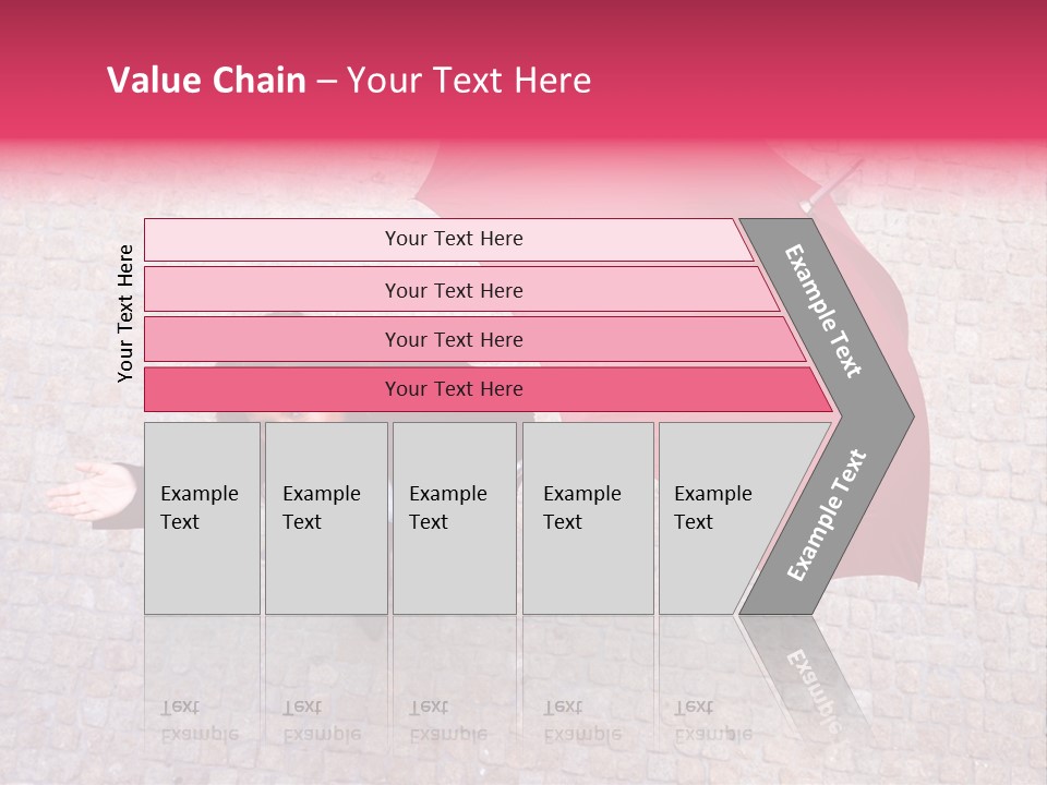 Caucasian Female Walking PowerPoint Template