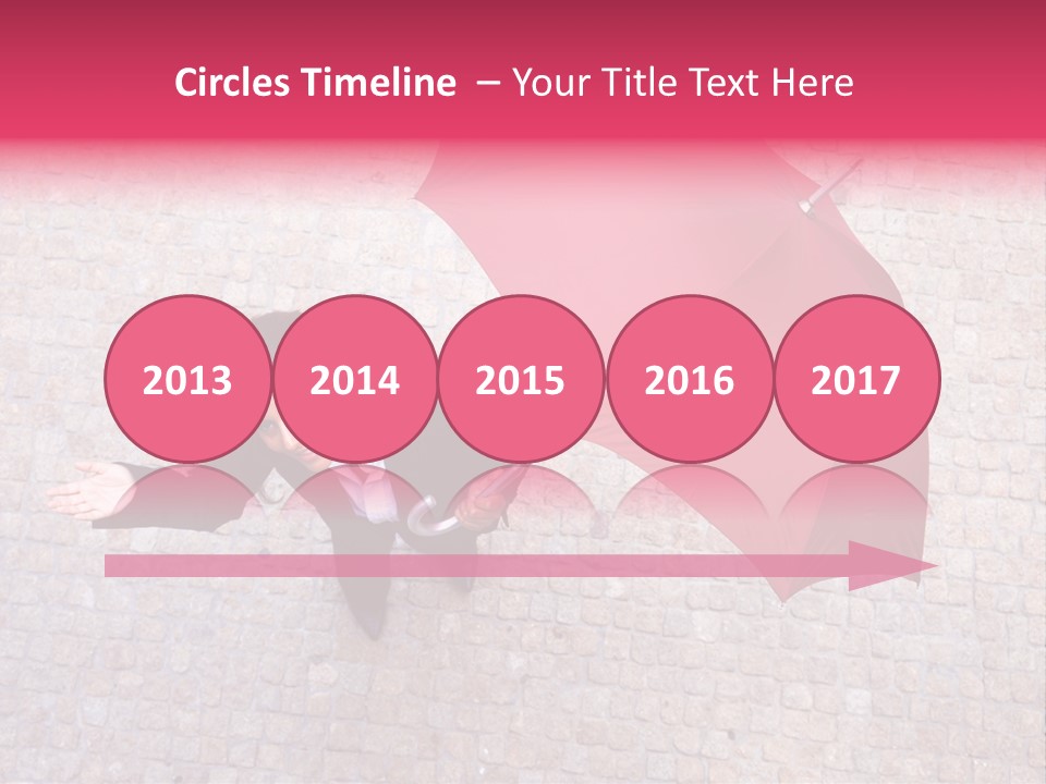 Caucasian Female Walking PowerPoint Template