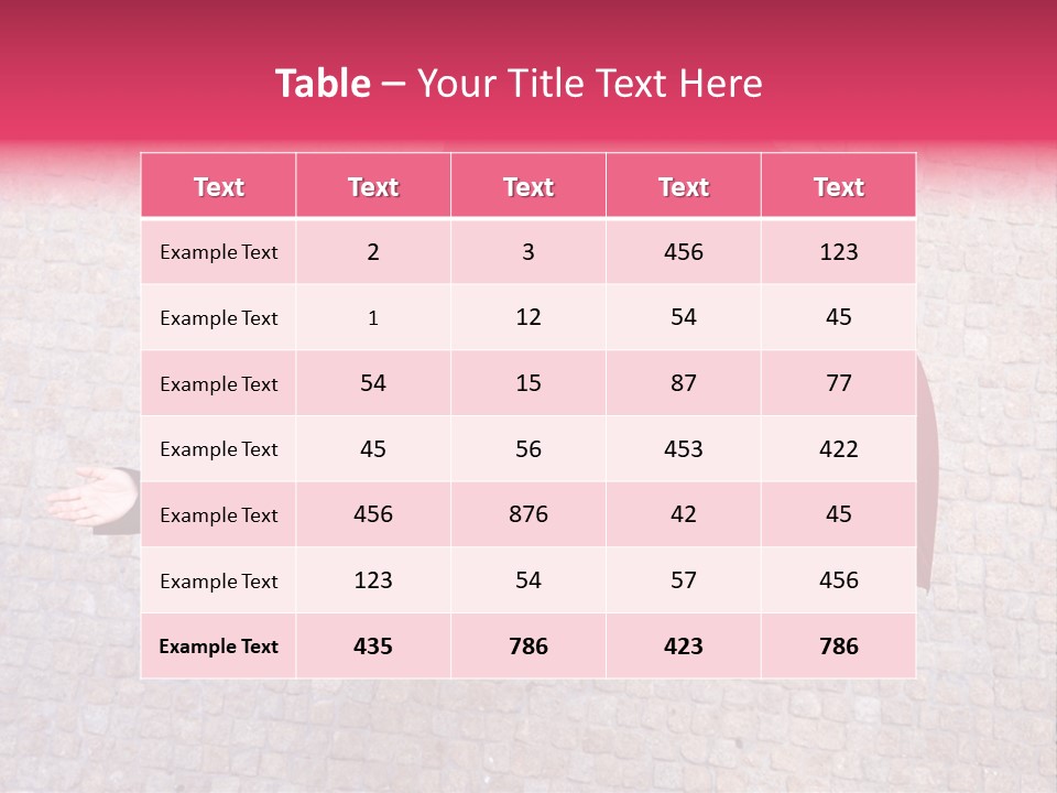 Caucasian Female Walking PowerPoint Template