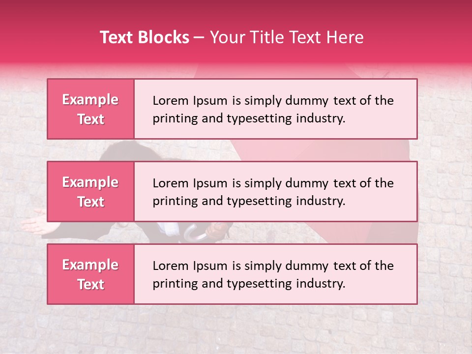 Caucasian Female Walking PowerPoint Template