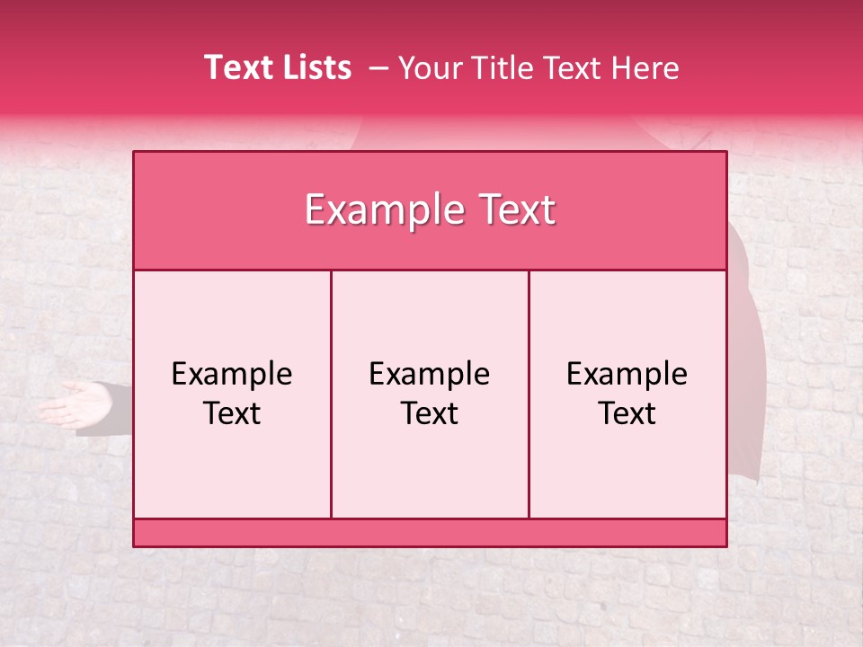 Caucasian Female Walking PowerPoint Template