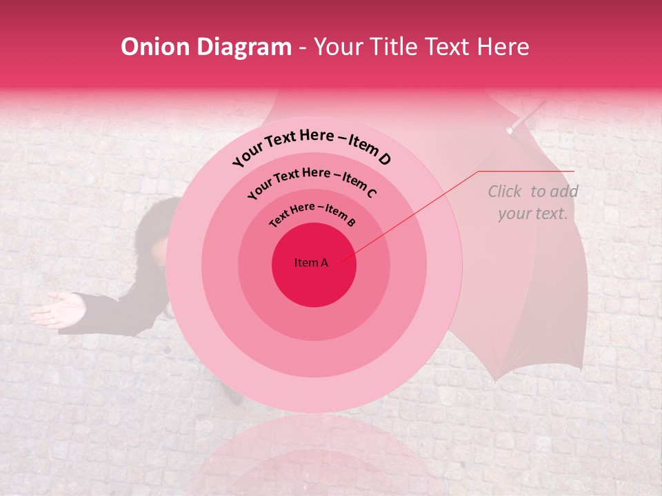 Caucasian Female Walking PowerPoint Template