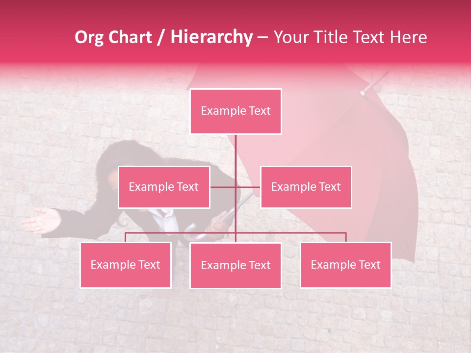 Caucasian Female Walking PowerPoint Template