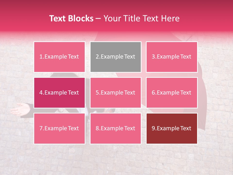 Caucasian Female Walking PowerPoint Template