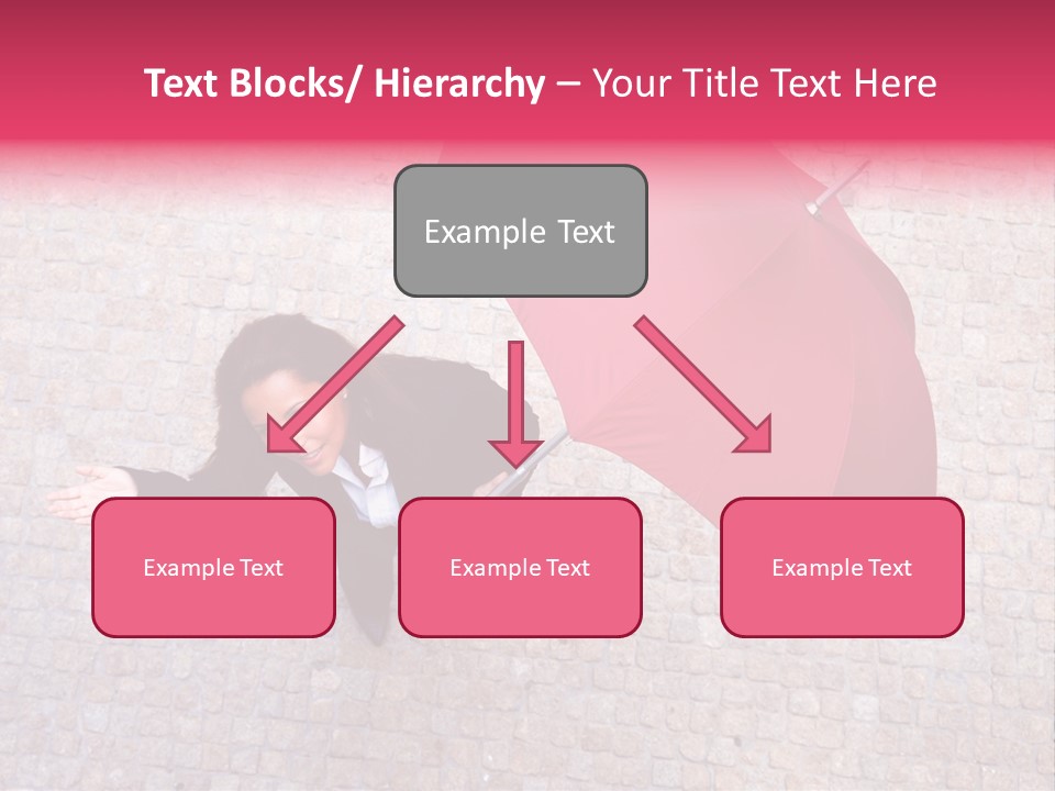 Caucasian Female Walking PowerPoint Template