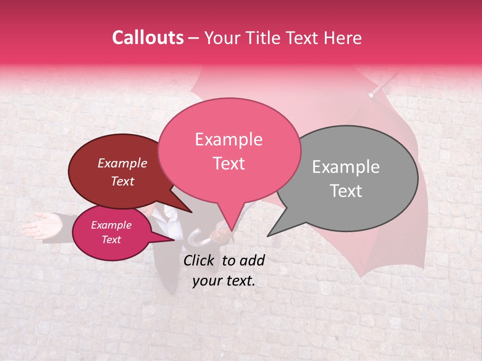 Caucasian Female Walking PowerPoint Template