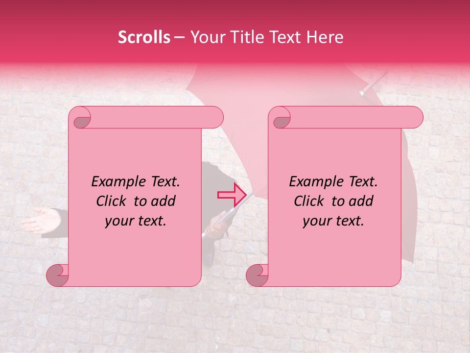 Caucasian Female Walking PowerPoint Template