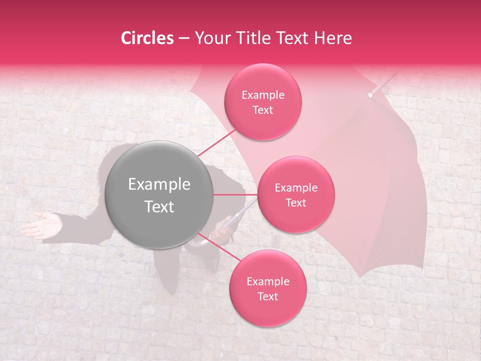 Caucasian Female Walking PowerPoint Template