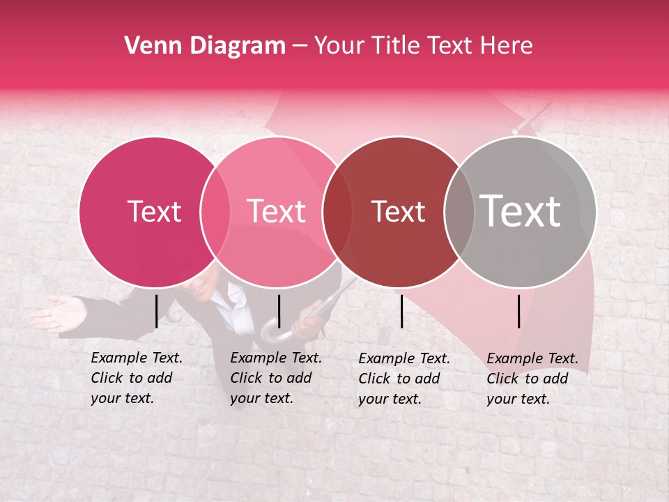 Caucasian Female Walking PowerPoint Template