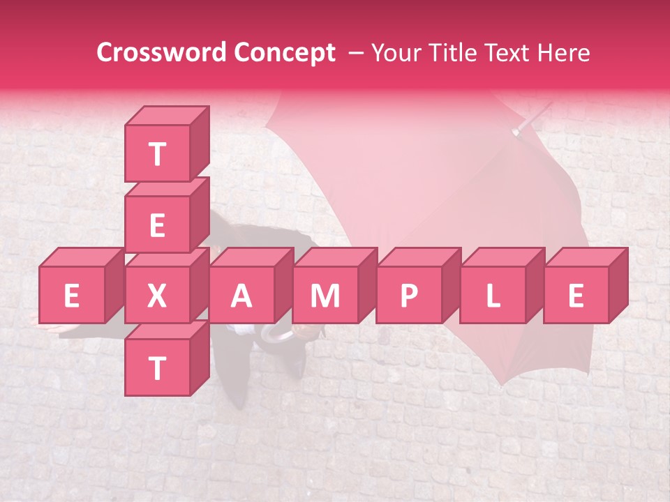 Caucasian Female Walking PowerPoint Template