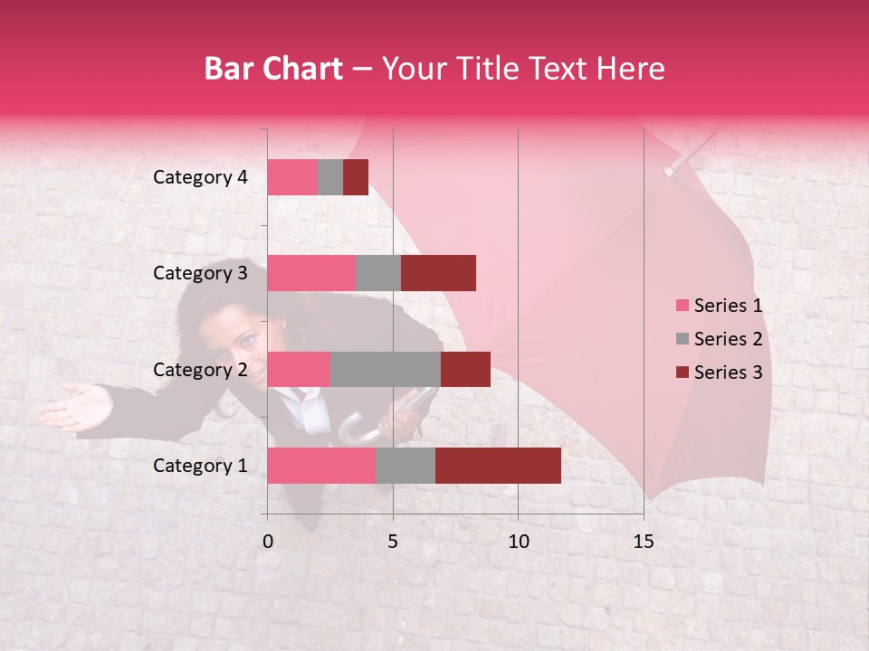 Caucasian Female Walking PowerPoint Template