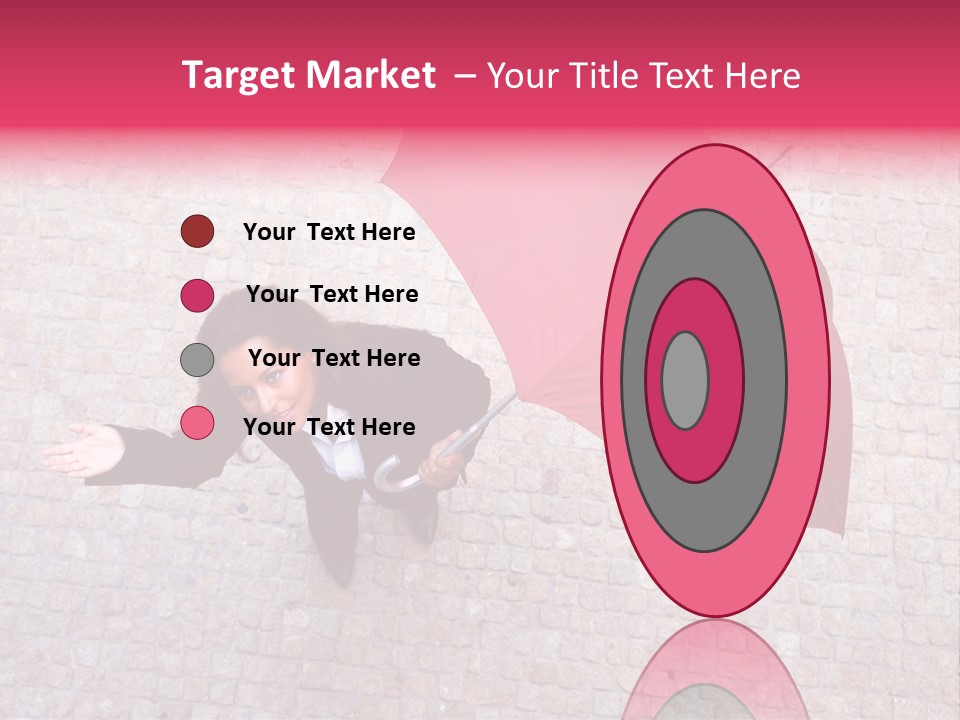 Caucasian Female Walking PowerPoint Template