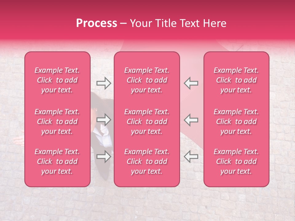 Caucasian Female Walking PowerPoint Template